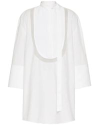 Valentino Garavani - Side Neck Tie-Fastening Blouse - Lyst