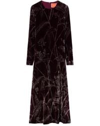 La DoubleJ - Maxi-Jurk Met Bamboe Print En Lange Mouwen - Lyst