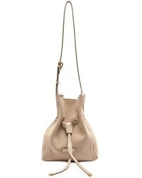 Gianni Chiarini - Small Sienna Drawstring Suede Bucket Bag - Lyst