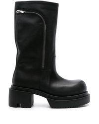 Rick Owens - 60mm Knee-high Leather Boots - Lyst