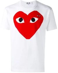 COMME DES GARÇONS PLAY - Cotton T-Shirt - Lyst