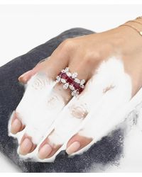 HYT Jewelry - Bague À Rubis Et Diamants À Taille Variées - Lyst