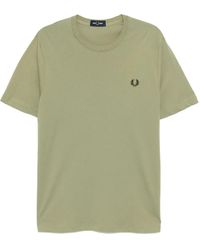 Fred Perry - Logo-Embroidered T-Shirt - Lyst