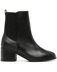 Tommy Hilfiger - Essential 55mm Leather Ankle Boots - Lyst