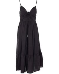MICHAEL Michael Kors - Thin-Strap V-Neck Dress - Lyst