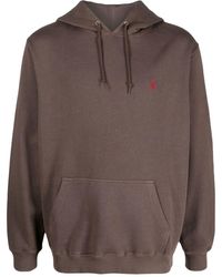 Gramicci - Logo-embroidered Cotton Hoodie - Lyst