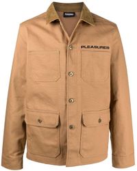 Pleasures - Graphic-Print Button-Up Jacket - Lyst