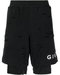 Givenchy - Short de sport à logo imprimé - Lyst