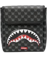 Sprayground - Shark Mouth Checkered Messnger Bag - Lyst