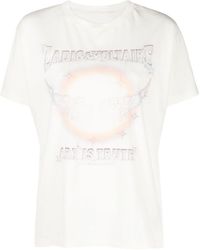 Zadig & Voltaire - Tommer T-Shirt mit Logo-Print - Lyst