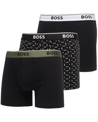 BOSS - Lot De Trois Boxers À Taille Logo - Lyst