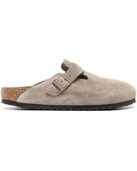 Birkenstock - Boston Clogs Aus Wildleder - Lyst