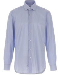 Barba Napoli - Striped Button-Up Shirt - Lyst
