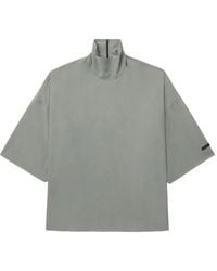 Fear Of God - T-Shirt Met Hoge Hals En Korte Mouwen - Lyst