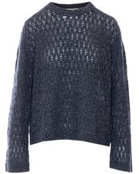 ELEH - Sequin-Embellished Open-Knit Sweater - Lyst