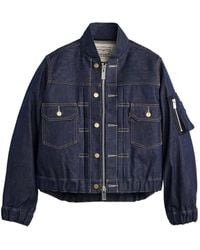 Sacai - X Levi's Panelled Denim Jacket - Lyst