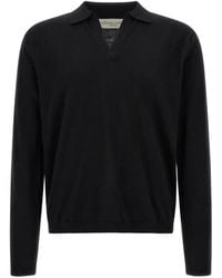 LARMERI STUDIO - Touch Long-Sleeved Polo Shirt - Lyst