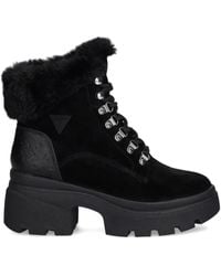 Guess - Yareli Faux Fur-Trim Ankle Boots - Lyst