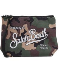 MC2 Saint Barth - Aline Camouflage-Print Clutch Bag - Lyst