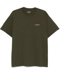Carhartt - Script-Embroidery T-Shirt - Lyst