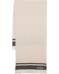 Isabel Marant - Logo-embroidered Knit Scarf - Lyst