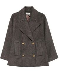 P.A.R.O.S.H. - Notch-Lapel Double-Breasted Coat - Lyst