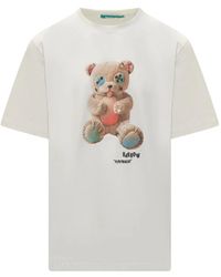 Barrow - Teddy-Print Jersey T-Shirt - Lyst