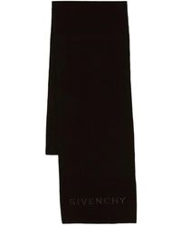 Givenchy - Logo-Embroidered Wool Scarf - Lyst