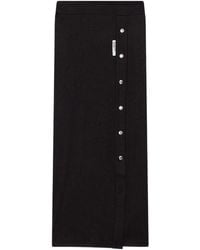 Gcds - Button Ribbed Midi Skirt - Lyst