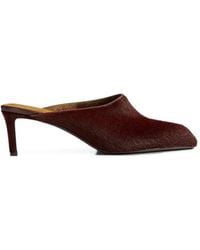 KHAITE - Mules Colt En Cuir Façon Poulain - Lyst