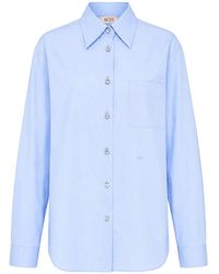 N°21 - Chemise À Boutons En Cristal - Lyst