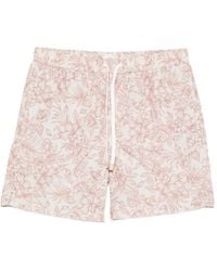 Eleventy - Floral-Pattern Swim Shorts - Lyst