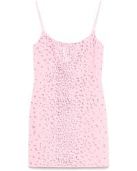 Blumarine - Crystal-Embellished Mini Dress - Lyst