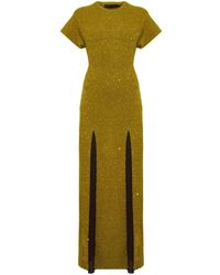 Proenza Schouler - Textured Sequin Maxi Dress - Lyst