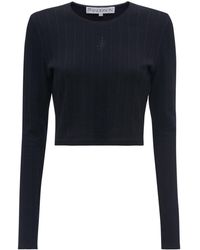 JW Anderson - Anchor-embroidered Cropped Top - Lyst