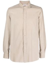 Boglioli - Spread-Collar Long-Sleeve Shirt - Lyst