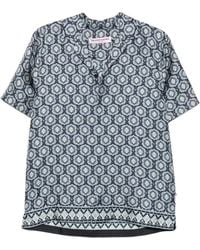 Orlebar Brown - Geometric-Print Camp-Collar Shirt - Lyst