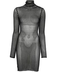 Dondup - Ribbed-Knit Mini Dress - Lyst