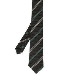 Giorgio Armani Corbata con motivo en jacquard - Negro
