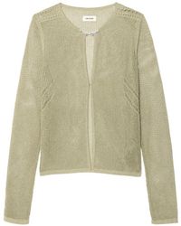 Zadig & Voltaire - Saya Open-Knit Cardigan - Lyst