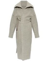 Rick Owens - Manteau Ceinturé À Col Oversize - Lyst
