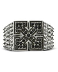 Off-White c/o Virgil Abloh - Strass-Embellished Arrow Ring - Lyst