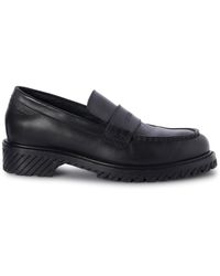 Off-White c/o Virgil Abloh - Military Platform Leather Loafers - Lyst