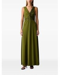 ViCOLO - Twist-Detail V-Neck Maxi Dress - Lyst