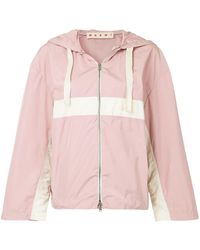 Marni Chaqueta con capucha y colour block - Rosa