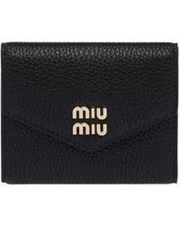 Miu Miu - Portemonnaie Mit Logo - Lyst