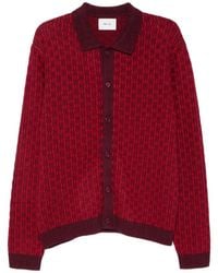NN07 - Thor Geometric-Patterned Polo Cardigan - Lyst