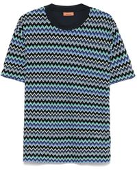 Missoni - T-Shirt Mit Zickzackmuster - Lyst