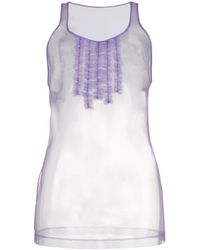 DSquared² - Ruffle-trimmed tank top - Lyst