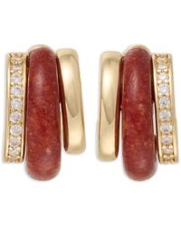 Roxanne Assoulin - The Stone Huggie Earrings - Lyst